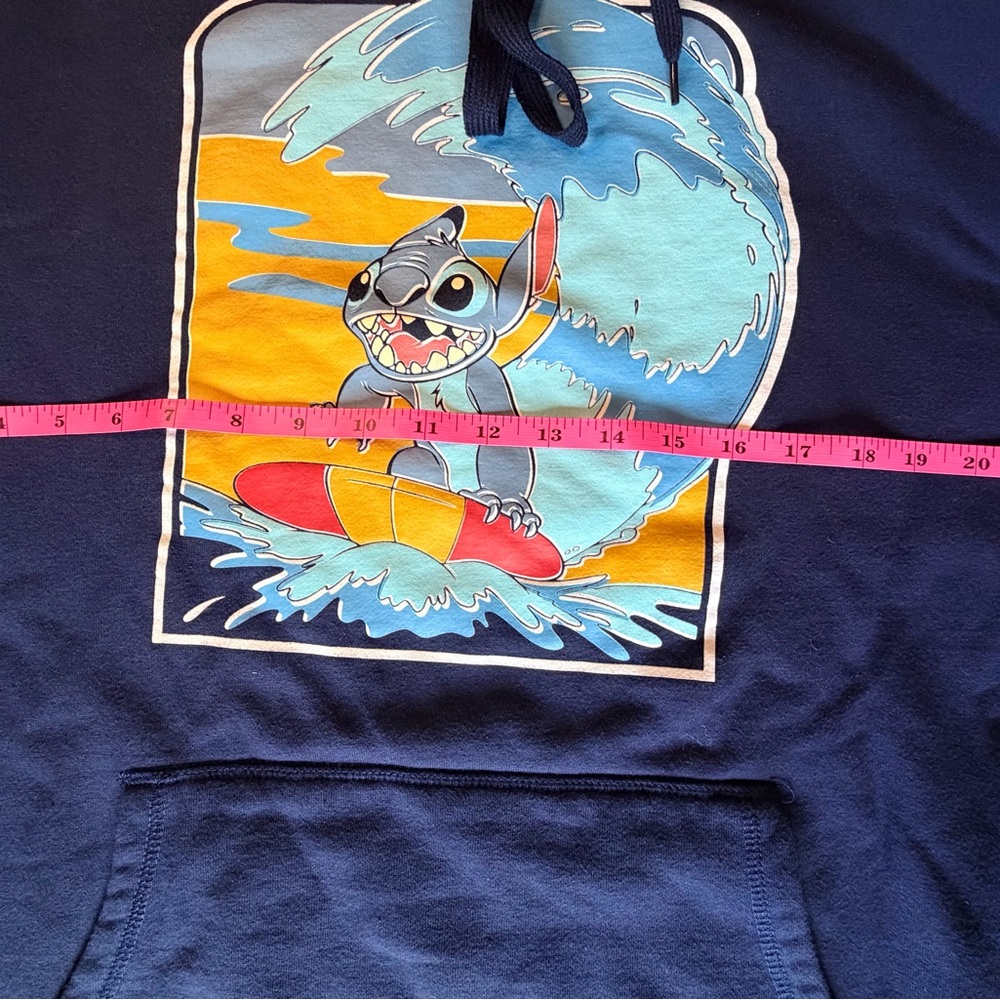 Disney Stitch Surf Hoodie XL Surf’s Up Kauai Graphic Hoodie - Picture 6 of 10